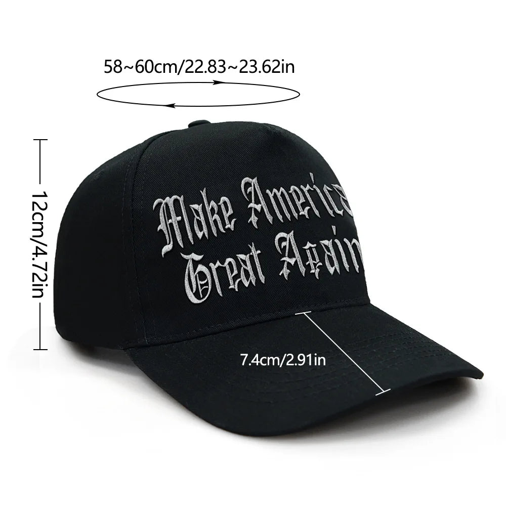 Dark Gothic MAGA Hat,Gothic MAGA Hat Make America Great Again Dark MAGA Hat Trump 2024 Hats Never Surrender Hat